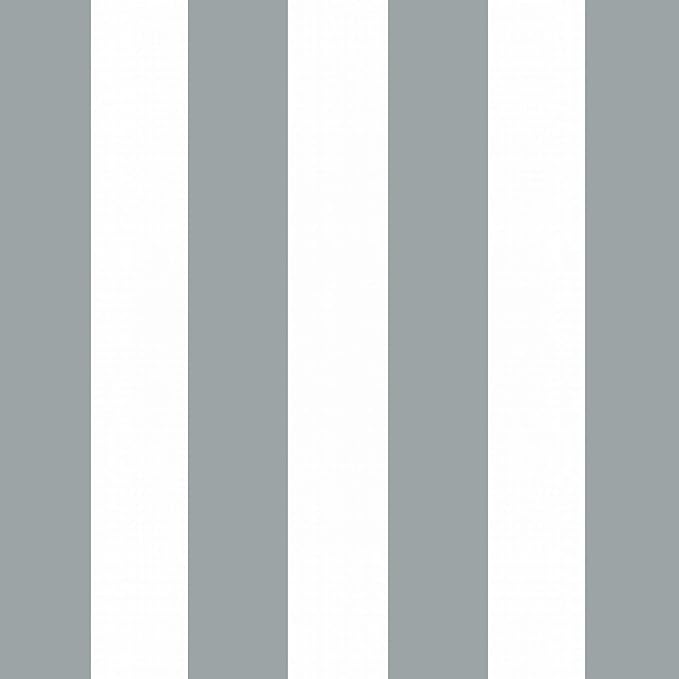 Arden 2-Pack Outdoor Patio Dining Chair Cushion, 20x44, Rain-Proof Seat Pad, Fade-Resistant Outdoor Cushion Stone Grey Cabana Stripe