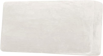 H.VERSAILTEX Velvet Stretch Individual Couch Cushion Cover Plush Cushion Slipcover for Sofa Cushion Furniture Protector Seat Cushion Sofa Cover (1 Piece Sofa Cushion Cover, Porcelain White)