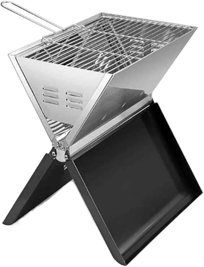 Barbecue Charcoal Grill Barbecue Grill Portable Folding BBQ Grill Stainless Steel Charcoal BBQ For Picnic Garden Camping Travel Portable Charcoal Grill