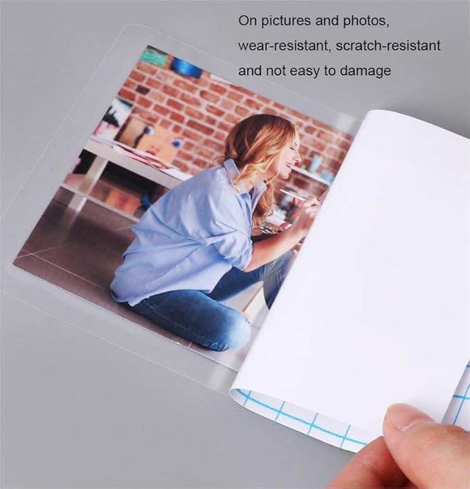 Clear Contact Paper Roll 17.7'' x 236'' Clear Glossy Self-Adhesive Film Cover Removable Protective Film Transparent Liners Drawers Shelves Kitchen Cabinets Desks Fridge Roll