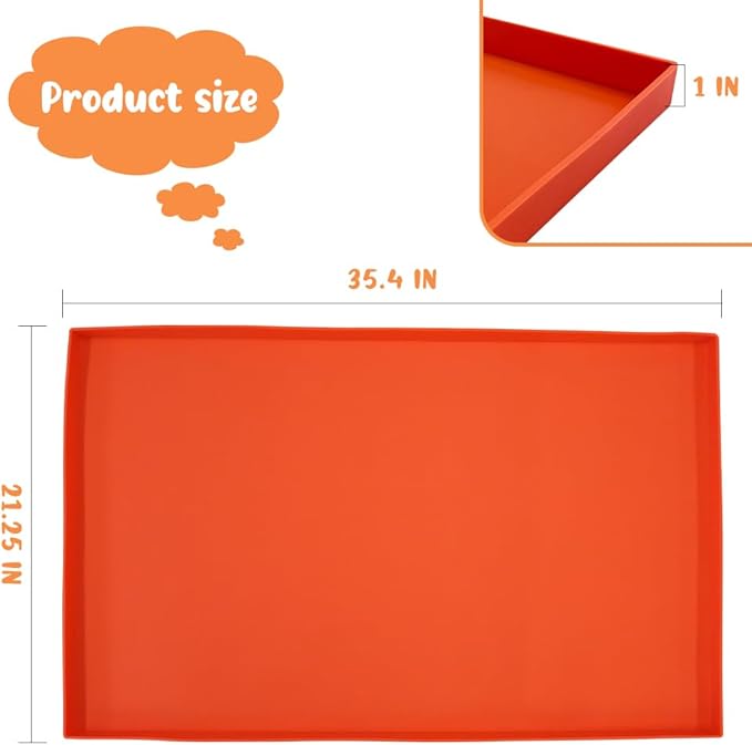 36" Heavy Duty Silicone Grill Mat for 36" Blackstone Griddle Accessories Griddle Mat,Grill mats for Outdoor Grill Deck Protector,Reusable Grill Covers