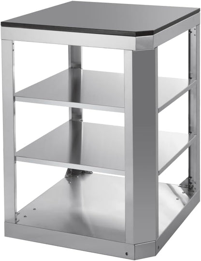 6-Burner 99000 BTU Stainless Steel Outdoor Kitchen Island Grill with Sink, Storage Cabinet, Refrigerator and Three-Tier Corner Cabinet