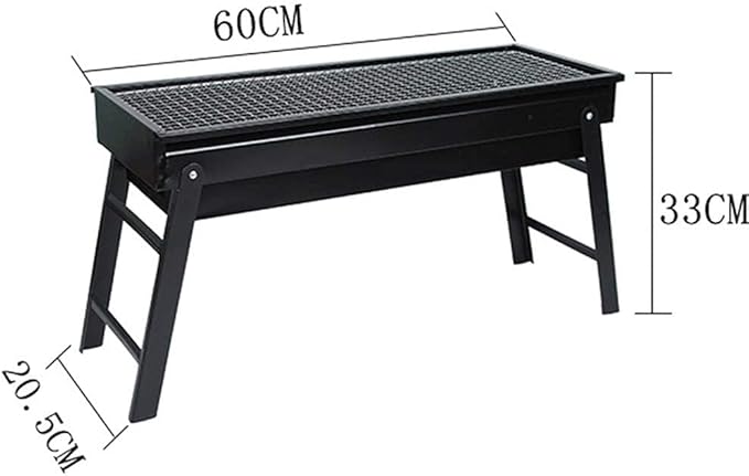 Portable Charcoal Grill Stainless Steel BBQ Grill Folding Lightweight Camping Outdoor Barbecue Grill for Picnics Garden Cooking,A-1