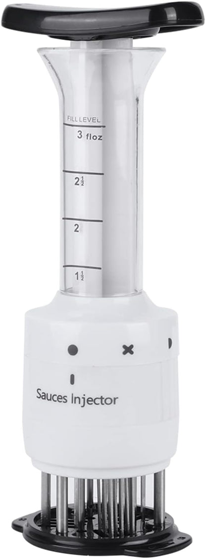 Meat Injector Professional Stainless Steel Marinade Seasoning Tool for Quick Flavor and Tenderizing, for Kitchen Accessory