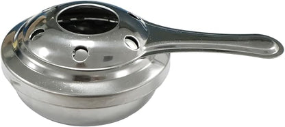 Stainless Steel Fondue Burner 3.5" Wide Portable Safety Cover，with Fondue Pot Fuel Compatibility， for Camping Catering Emergency Outdoor Cooking