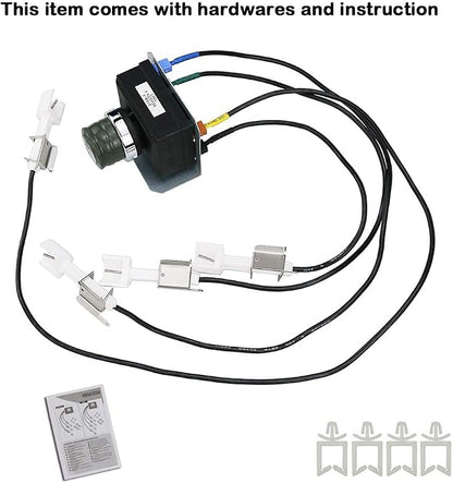 Uniflasy 1836-13 7629 Grill Igniter Kit for Weber Genesis 330 Gas Grills with Front Control (2011 - Newer), Igniter Kit for Genesis E330, S330, EP330, CEP330, Replacement for Weber Parts 65946