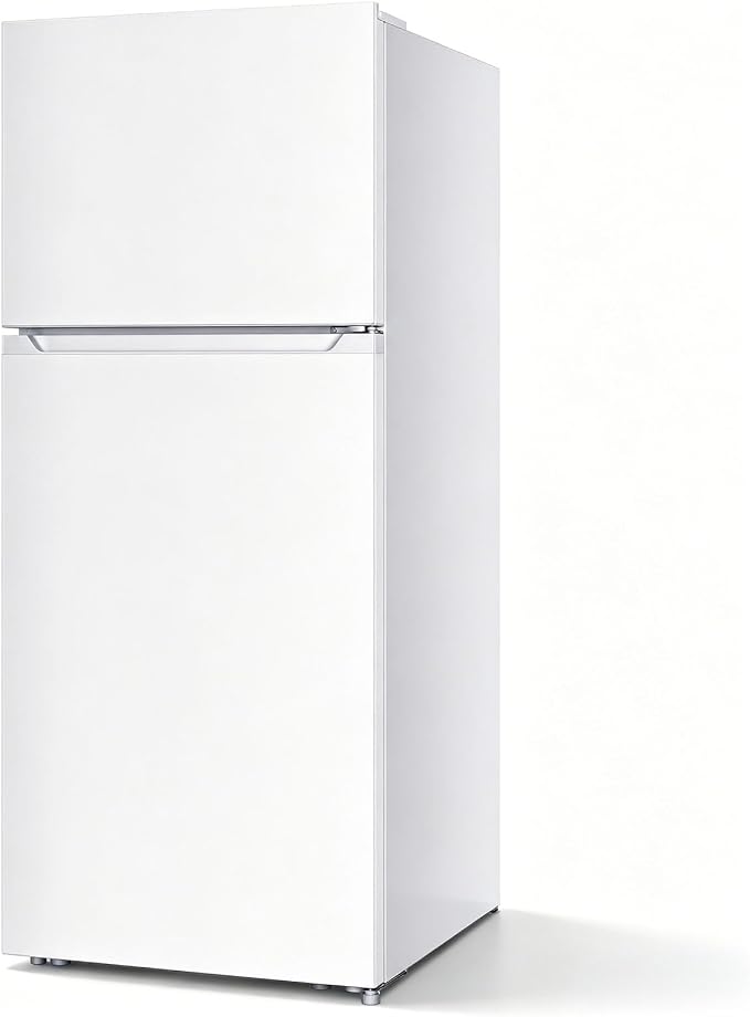 Antarctic Star 17.6 Cu.Ft,2 Door Refrigerator with Freezer,Adjustable Thermostat,Reversible Door for Kitchen,Dorm and Office,White