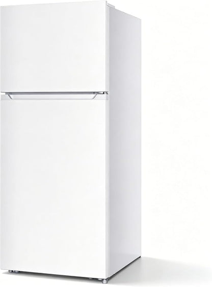 Antarctic Star 17.6 Cu.Ft,2 Door Refrigerator with Freezer,Adjustable Thermostat,Reversible Door for Kitchen,Dorm and Office,White
