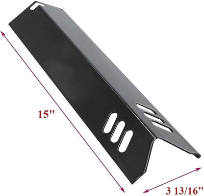 Criditpid Grill Heat Plates Shields for Dyna-Glo DGB610SSP, DGF600SSP, DGF493BNP, DGF510SBP, 15 inch Heat Tents for Outdoor Gourmet GR2205720-OG-00, GR2205723-OG-00, BHG, Backyard Grill Parts, 6-Pack