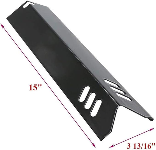 Criditpid Grill Heat Plates Shields for Dyna-Glo DGB610SSP, DGF600SSP, DGF493BNP, DGF510SBP, 15 inch Heat Tents for Outdoor Gourmet GR2205720-OG-00, GR2205723-OG-00, BHG, Backyard Grill Parts, 6-Pack