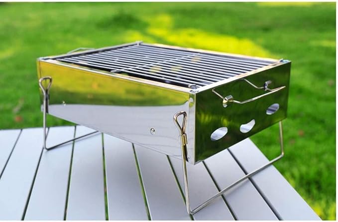 IRYZE Portable Charcoal Grill BBQ Grill Barbecue Home Charcoal Grill Small Outdoor Camping Charcoal Grill Tool Indoor Home BBQ Stove BBQ Grill for Outdoor