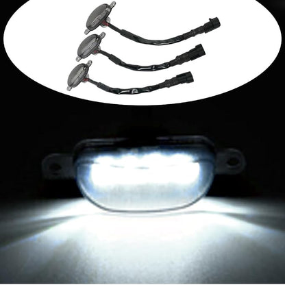 White LED Grille Light Kit, LED Bumper Hood Lights, Compatible with Ford F-150 Raptor-Style Aftermarket Grilles 2004-2019, 3PCS (Smoked Cover/White LED Lights)