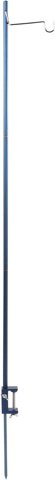 CHICIRIS Aluminum Alloy Light Stand, Portable Foldable Stainless Steel Hook Camping Lamp Pole with Storage Bag, for Outdoor Camping Picnic BBQ