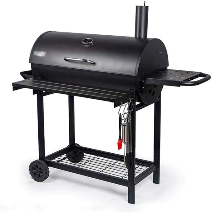 Portable Charcoal Grill Thick Stainless Steel Outdoor Barbecue Grill, Camping BBQ Grills with Stable Durable Stretchable Dining Rack,A-1