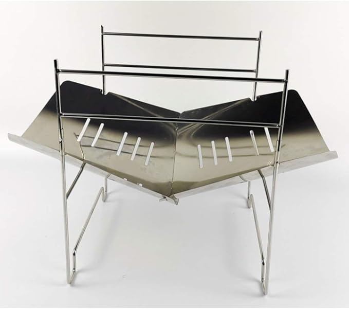 Portable Charcoal Grill for Camping BBQ Grills Outdoor Barbecue Grill Mini Stainless Steel Folding Cooking Rack Camping Grill Travel Charcoal Grills BBQ,A-1