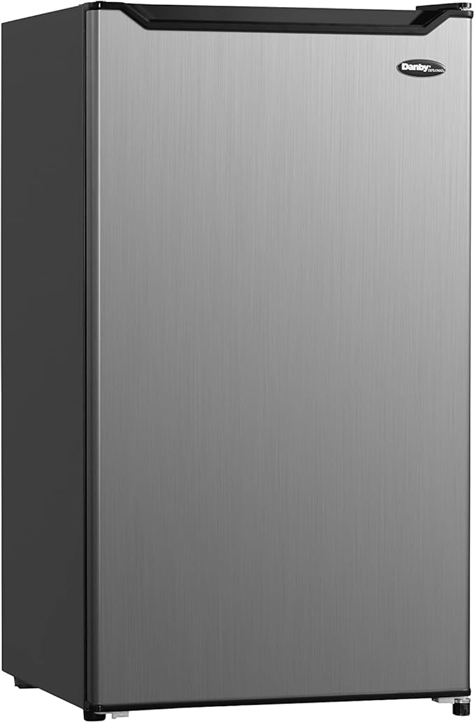 Danby Diplomat 3.2 cu. ft. Compact Refrigerator in Stainless Steel Look DCR033B2SLM