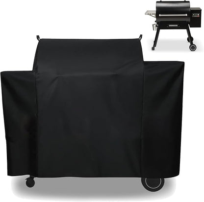Grill Cover for Traeger Ironwood 885 Pellet Grill, Replace for Traeger BAC513 Grill Parts, Heavy Duty Fade Resistant Barbecue Cover, Outdoor BBQ Accessory