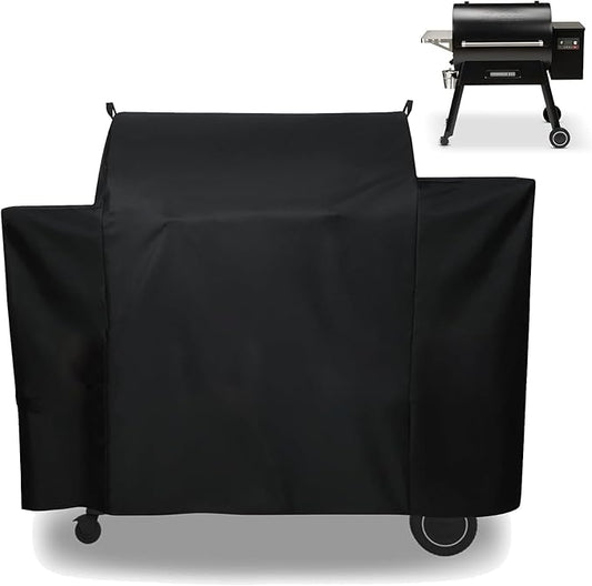 Grill Cover for Traeger Ironwood 885 Pellet Grill, Replace for Traeger BAC513 Grill Parts, Heavy Duty Fade Resistant Barbecue Cover, Outdoor BBQ Accessory