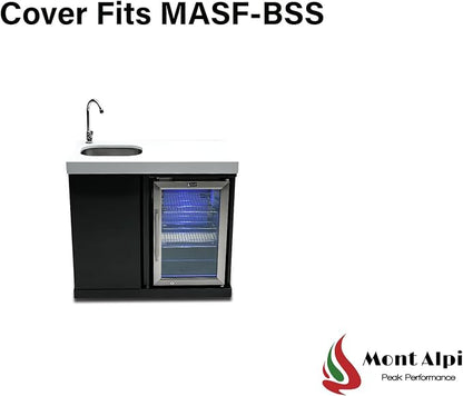 Mont Alpi COVMASF Heavy Duty All Weather Water Resistant Cover for MASF-SS and MASF-BSS Outdoor Granite Countertop Beverage Center Module Attachment for Mont Alpi Outdoor Kitchen Gas Grill
