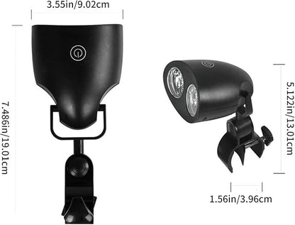 Grills Lighting Systems with 180 Degree Swivels Head Protections for Various Weather Barbecue Project Shockproof ABS Grills Lamp