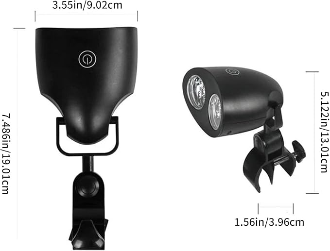 Waterproof 180 Degree Rotating LED Grills Lights for Outdoor Cooking with Solid ABS Materials and Soft Glows