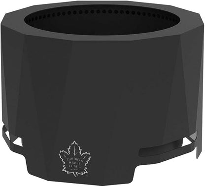 Blue Sky Outdoor Living NHL Toronto Maple Leafs 24” Steel Peak Patio Smokeless Fire Pit, Firewood and/or Wood Pellet Burning
