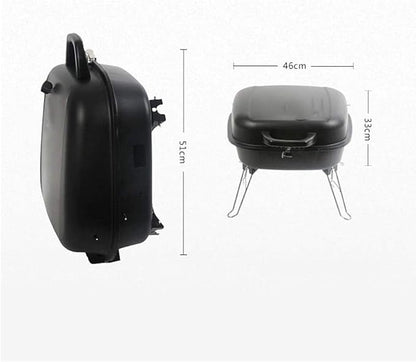 Portable Charcoal Grill for Camping BBQ Grills Outdoor Barbecue Grill, Mini Charcoal BBQ Shelf for 3-5 People, Easy Carry for Picnic Patio Backyard Tailgate,A-1