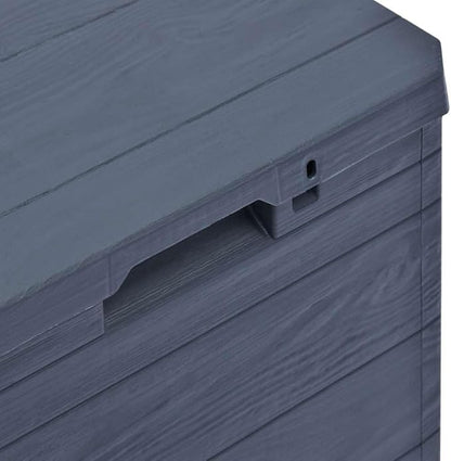 vidaXL Patio Storage Box, Deck Box with Lid, Outdoor Cabinet, Storage Chest for Outdoor Cushions Throw Pillows Garden Tools Pool Supplies, Anthracite