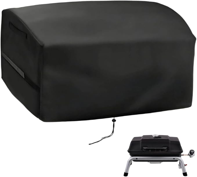 Mini Tabletop Gas Grill Cover for Charbroil 1-Burner Portable Grill Outdoor | 25x25x14,Waterproof Dustproof Heavy Duty Oxford Fabric,for Char-Broil 1-Burner Portable Propane Gas Grill 17402049