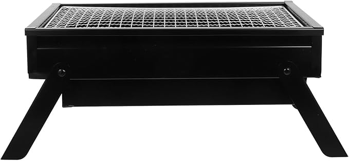 SEWACC Portable Small Charcoal Grill for Outdoor Camping and Backyard Use Medium Size Thickened Foldable Bbq Charcoal Stove Suitable for 1-3 People