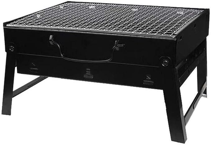 Portable Charcoal Grill for Camping BBQ, Outdoor Barbecue Grill Rack, Stainless Steel Charcoal Grills BBQ for Family Picnic, Camping Grill for 2-3 People,A-1