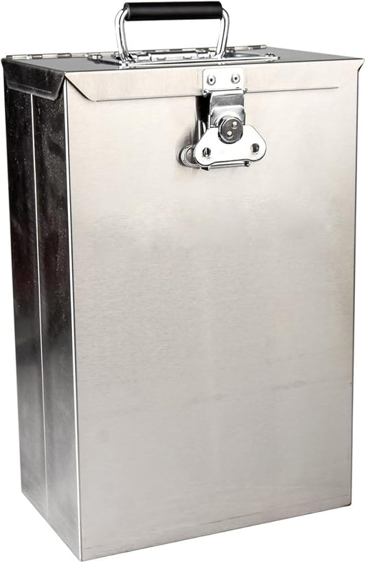 Stainless Steel Bee Smoker Jail Sealed Storage Box | smoke-Contained, Faraday Box | Multi-Purpose Tool Storage Box for Beekeepers, Farmers, Technicians & Outdoor Enthusiasts