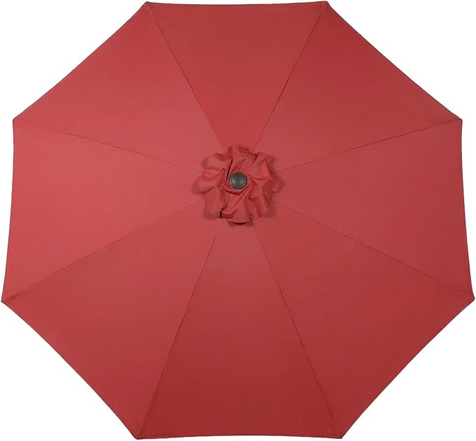 BPS Patio Umbrella Replacement Canopy for 10 ft 8 Ribs Table Umbrella, Outdoor Umbrella Replacement for Market Parasol, Canopy Only