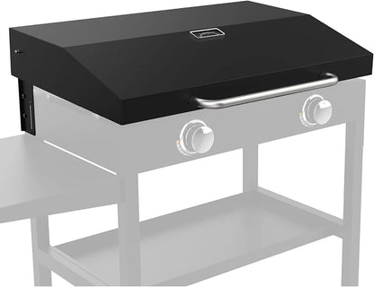 Upgrade Hinged Lid w/Thermometer for Blackstone 28'' Griddle Hard Cover Flat Top Lid for Blackstone 1517 1605 1853 1856 1839 2145 1803 1885 1983 2094 28" Griddle Cover