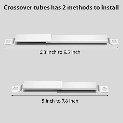304 Stainless Steel Carryover Tubes 4 Pack for Charbroil Nexgrill Kenmore gas grills, Easy-Check Fit Accessory for Outdoor Cooking or Use