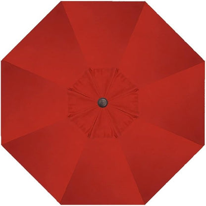 Treasure Garden 11ft Patio Umbrella – Outdoor Market Umbrella – Deluxe Auto-Tilt – Bronze Aluminum Frame (Sunbrella, Jockey Red)