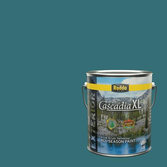 Rodda Paint CASCADIA XL Exterior Velvet Paint & Primer in One, 1-Gallon, Blue Period