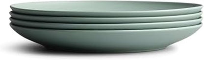 Year & Day Outdoor Set of 4 Unbreakable Lightweight Salad Plates, Plant Derived, Palm Green, 8.5 inch