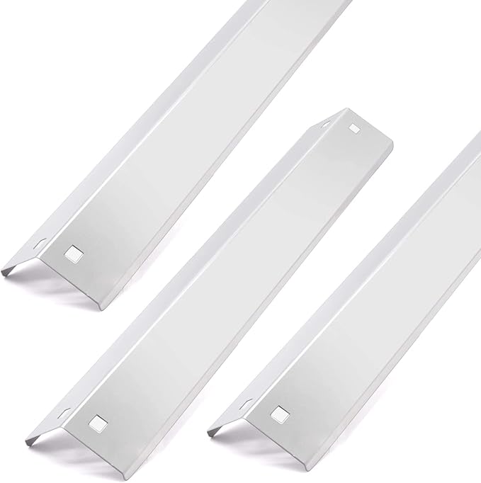 Heat Plates Replacement Parts for Char Griller 5050 5650 3001 E3001 3072 5072 3070 Grills, 3-Pack Stainless Steel Flame Shields for Chargriller 5050 5650 Char Griller 100001 Replacement Part