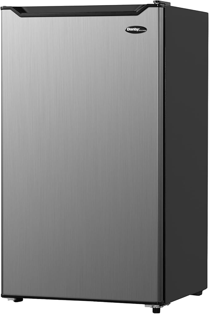 Danby Diplomat 3.2 cu. ft. Compact Refrigerator in Stainless Steel Look DCR033B2SLM