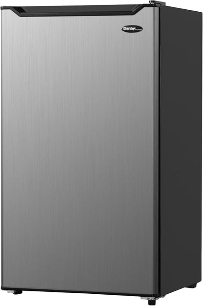 Danby Diplomat 3.2 cu. ft. Compact Refrigerator in Stainless Steel Look DCR033B2SLM