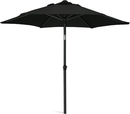 AMMSUN 6FT Patio Umbrella, Outdoor Table Umbrella with Push Button Tilt | UPF50+ Sun Protection and Water-Resistant Fabric, Premium Steel Pole and Ribs, Height-Adjustable and Push-Button Tilt