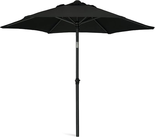 AMMSUN 6FT Patio Umbrella, Outdoor Table Umbrella with Push Button Tilt | UPF50+ Sun Protection and Water-Resistant Fabric, Premium Steel Pole and Ribs, Height-Adjustable and Push-Button Tilt