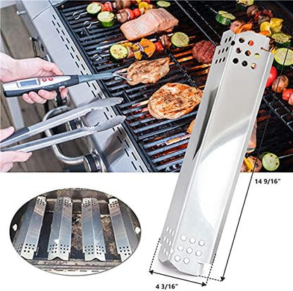 Grill Replacement Parts for Nexgrill 5 Burner 720-0888, 720-0888N, Home Depot Nexgrill 720-0830H, Stainless Steel Grill Heat Plates Shield Tent, Burner Cover, Flame Tamer, Flavor Bar, 5 Pack