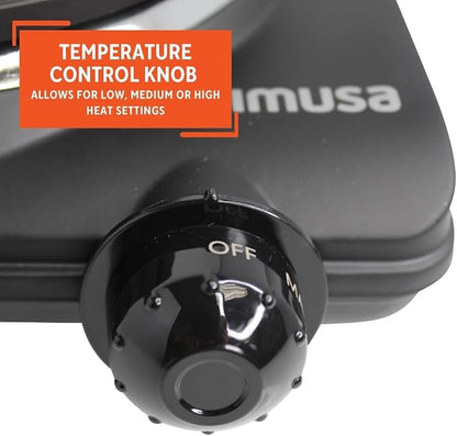 IMUSA Single Electric Hot Plate, Black (Pack of 3)