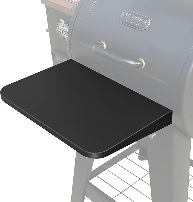 QuliMetal Foldable Front Shelf for Pit Boss Lexington 500, 19.45" Grill Front Table, BBQ Prep Shelf Accessory, Quality Steel Front Shelf