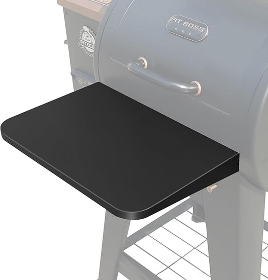 QuliMetal Foldable Front Shelf for Pit Boss Lexington 500, 19.45" Grill Front Table, BBQ Prep Shelf Accessory, Quality Steel Front Shelf