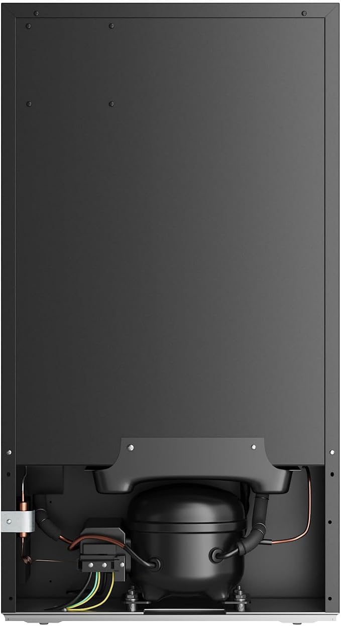 EdgeStar BWC121SSLT 18 Inch Wide 80 Can Capacity Ultra Low Temp Beverage Center | Freestanding, 80 Can Capacity, Ultra Low Temp, Reversible door, Digital Display, LED Light, Door Lock, Stainless Steel