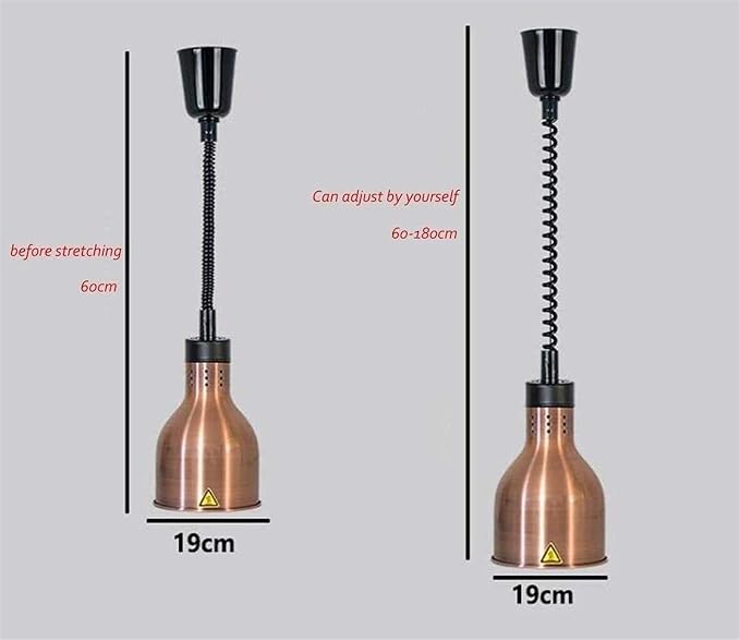Hotel Kitchen Buffet Food Heat Lamp for Barbecue and Fried Food Heating Use | This buffet heating lamp provides constant warmth for barbecue and fried foods to guarantee edible temperature in hotel kitch