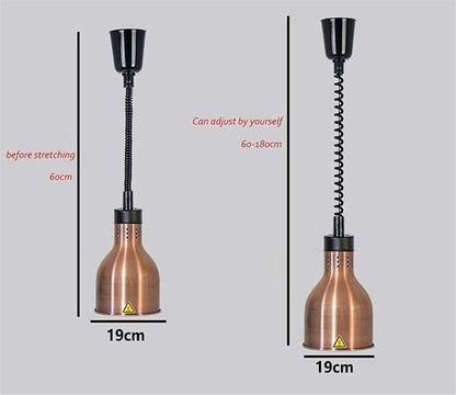Hotel Kitchen Buffet Food Heat Lamp for Barbecue and Fried Food Heating Use | This buffet heating lamp provides constant warmth for barbecue and fried foods to guarantee edible temperature in hotel kitch